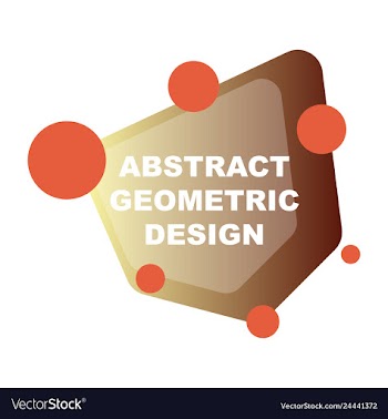 Abstract colorful geometric composition vector image