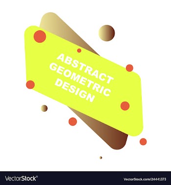 Abstract colorful geometric composition vector image