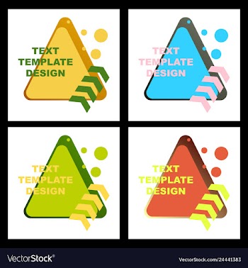 Abstract colorful geometric composition vector image