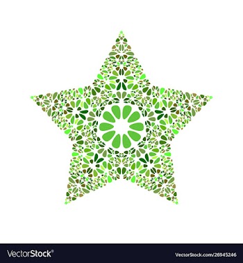 Abstract colorful geometrical gravel ornament vector image