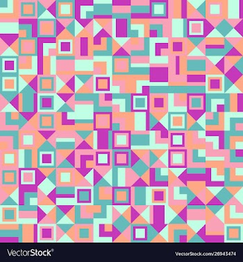 Abstract colorful geometrical mosaic pattern vector image