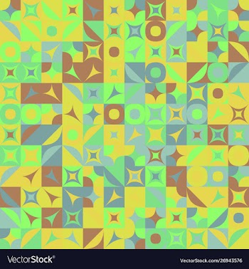 Abstract colorful geometrical mosaic pattern vector image