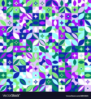 Abstract colorful geometrical mosaic pattern vector image