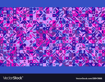 Abstract colorful geometrical mosaic pattern vector image