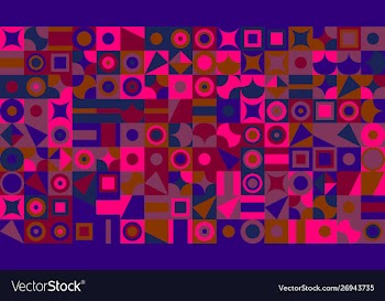 Abstract colorful geometrical mosaic pattern vector image