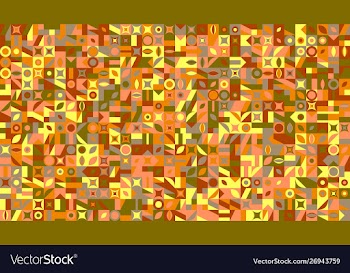 Abstract colorful geometrical mosaic pattern vector image