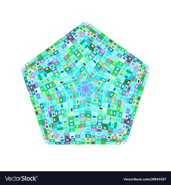 Abstract colorful geometrical mosaic polygon vector image