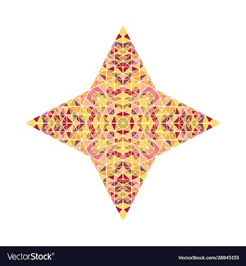 Abstract colorful geometrical polygonal tiled vector image