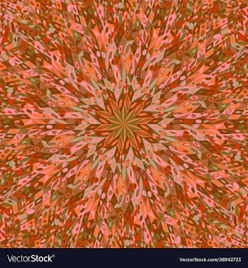 Abstract colorful geometrical round tiled mosaic vector image