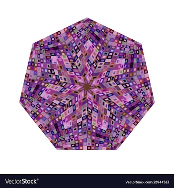 Abstract colorful geometrical tiled mosaic vector image