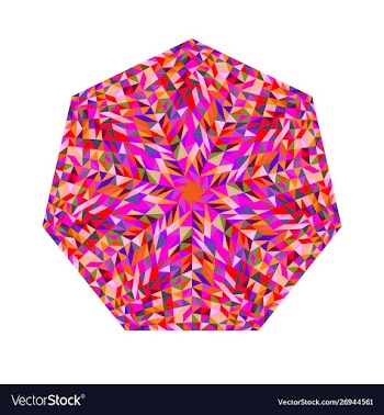 Abstract colorful geometrical tiled mosaic vector image