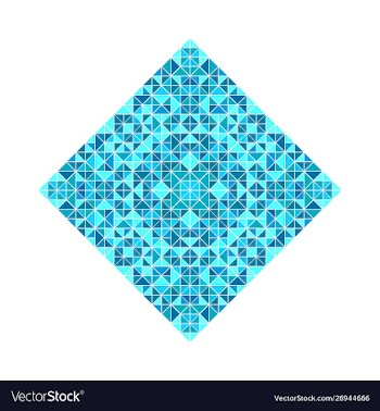 Abstract colorful geometrical triangle mosaic vector image