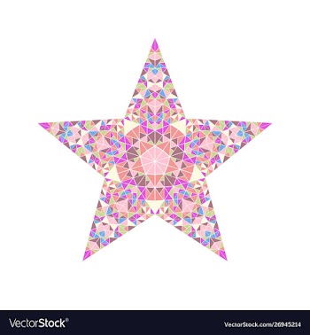 Abstract colorful geometrical triangle ornament vector image