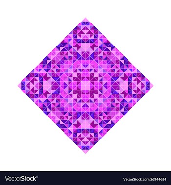 Abstract colorful geometrical triangular mosaic vector image