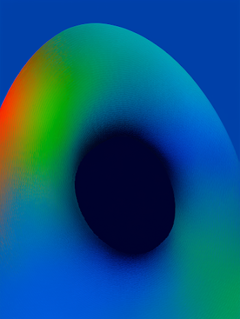 Abstract Colorful Gradient with Dark Center