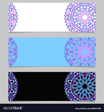 Abstract colorful horizontal gravel mandala vector image