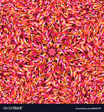 Abstract colorful hypnotic circular mosaic vector image