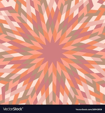 Abstract colorful hypnotic round tile mosaic vector image