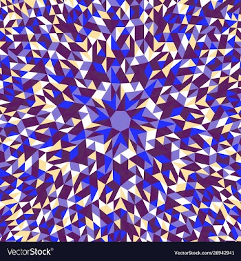 Abstract colorful hypnotic round tiled mosaic vector image