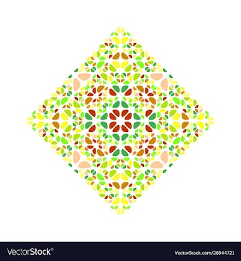 Abstract colorful isolated stone diagonal square vector image
