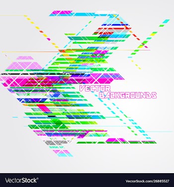 Abstract colorful lines geometric concepts vector image