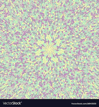 Abstract colorful radial tiled flower mosaic vector image