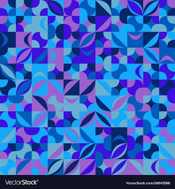 Abstract colorful random curved shape pattern vector image