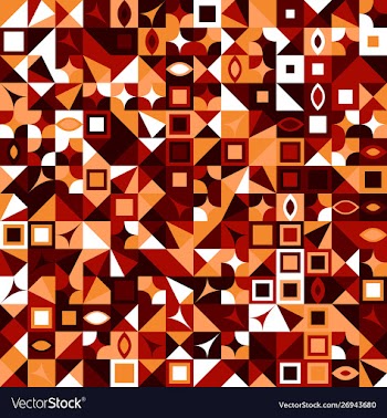 Abstract colorful random mosaic pattern vector image
