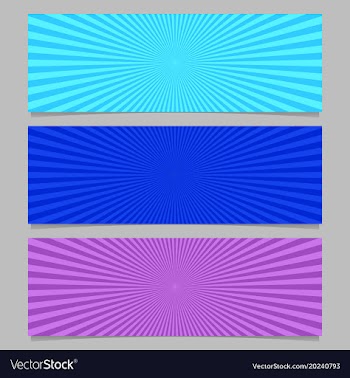 Abstract colorful ray burst banner background set vector image