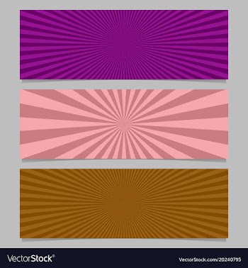 Abstract colorful ray burst banner background set vector image
