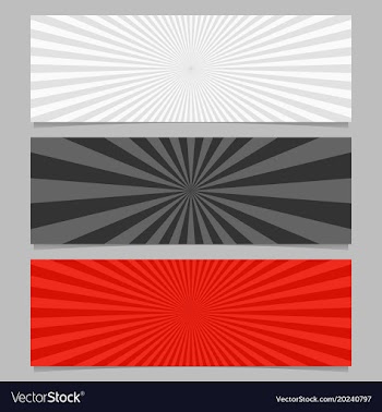 Abstract colorful ray burst banner background set vector image
