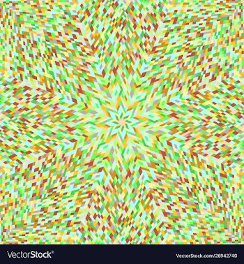 Abstract colorful round tile mosaic background vector image