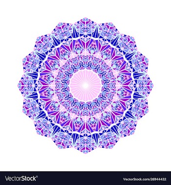 Abstract colorful round triangle tile mosaic vector image
