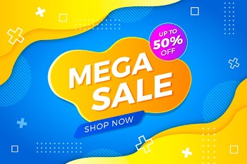 Abstract colorful sale background concept Free Vector