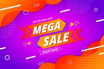 Abstract colorful sale background design Free Vector