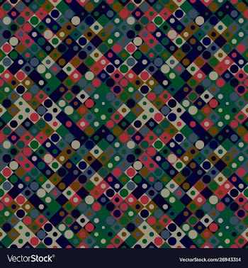 Abstract colorful seamless circle mosaic pattern vector image
