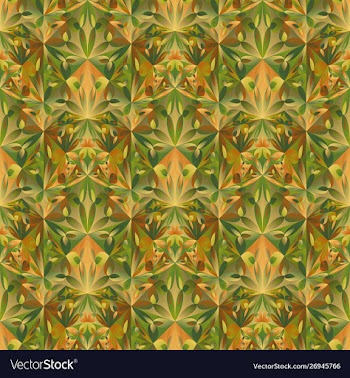 Abstract colorful seamless floral mosaic pattern vector image
