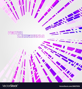 Abstract colorful shapes on a gray vector image