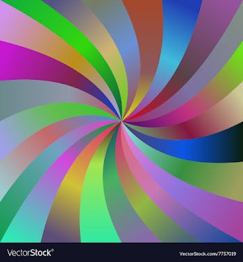 Abstract colorful spiral ray design background vector image