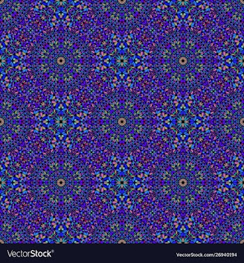 Abstract colorful stone mosaic oriental pattern vector image