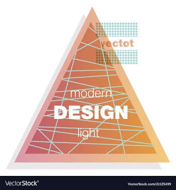 Abstract colorful triangle dynamic splash liquid vector image