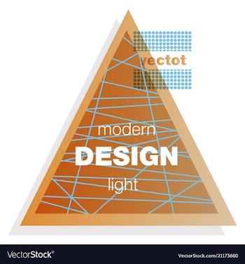Abstract colorful triangle dynamic splash liquid vector image
