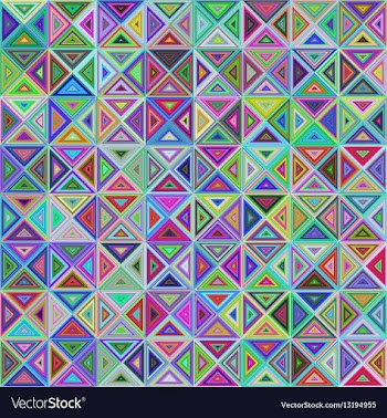 Abstract colorful triangle mosaic background vector image
