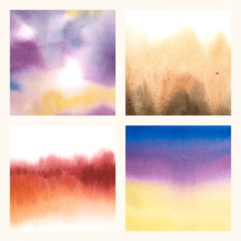 Abstract colorful watercolor stain texture se.. | Free stock vector - 511472