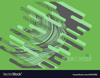Abstract colors art pattern on a green vector image