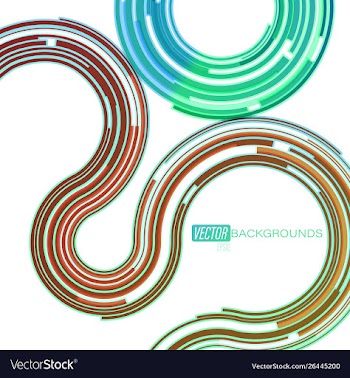Abstract colors concave motion scene vector image