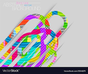 Abstract colors concave scene on gray vector image