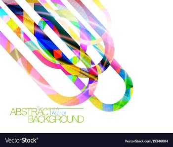 Abstract colors concave scene vector image