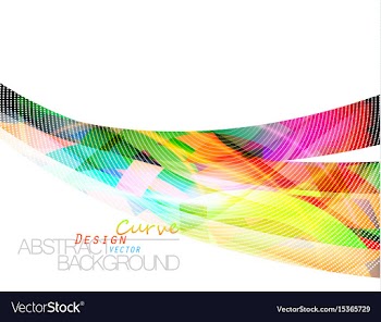 Abstract colors curve scene vector image