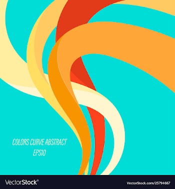 Abstract colors curve vector image